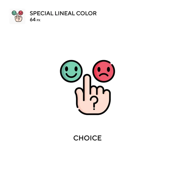 Choice Special Lineal Color Vector Icon Choice Icons Your Business — Stock Vector