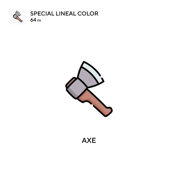 Axe Icône Vectorielle Couleur Linéaire Spéciale Icônes Axe Pour Votre — Image vectorielle