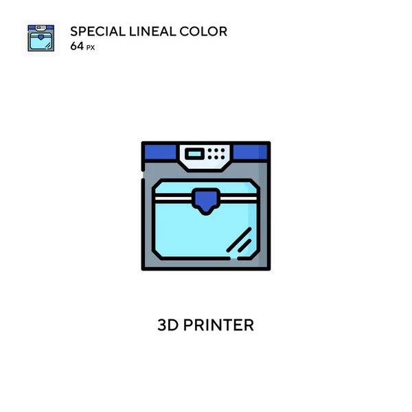 Printer Speciale Lijnkleur Vector Icoon Printer Iconen Voor Zakelijke Project — Stockvector