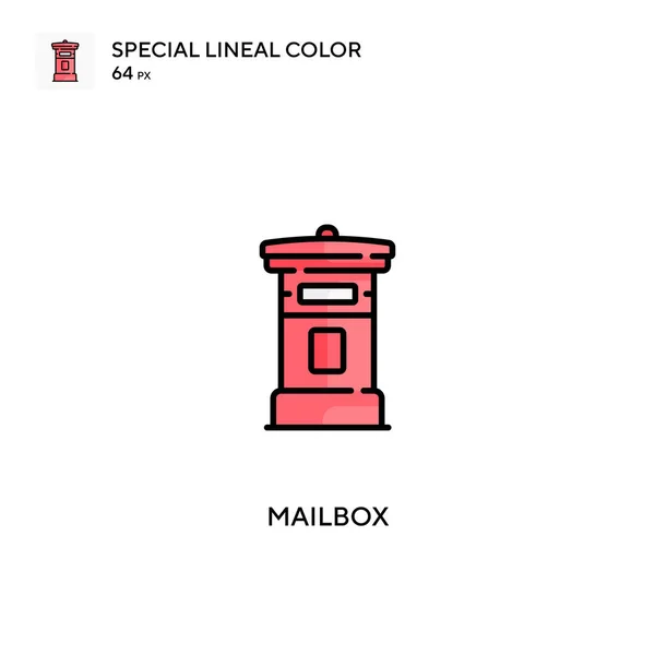 Buzón Icono Especial Vector Color Lineal Iconos Buzón Para Proyecto — Archivo Imágenes Vectoriales