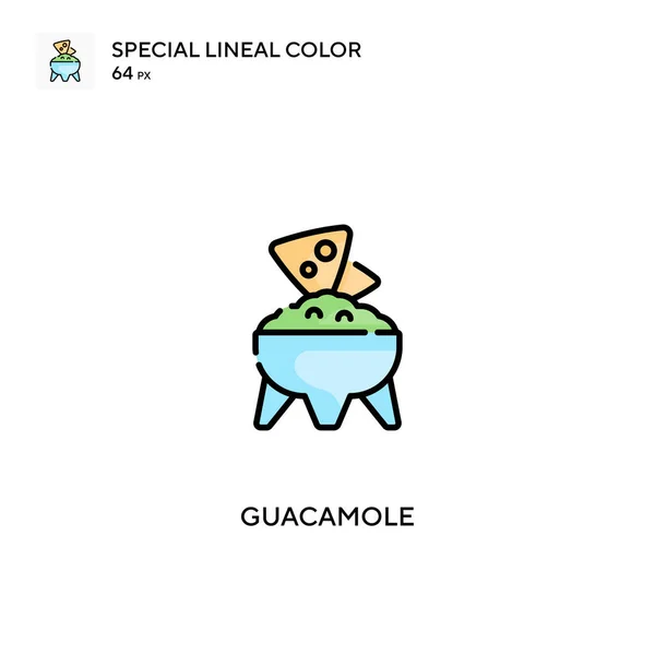 Guacamole Icono Especial Vector Color Lineal Iconos Guacamole Para Proyecto — Vector de stock