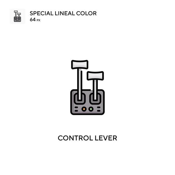 Control lever Special lineal color vector icon. Control lever icons for your business project