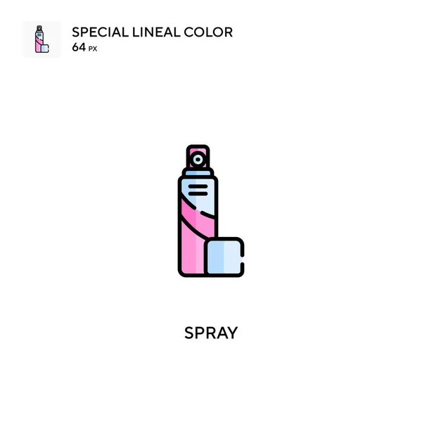 Spray Icono Especial Vector Color Lineal Iconos Pulverización Para Proyecto — Vector de stock