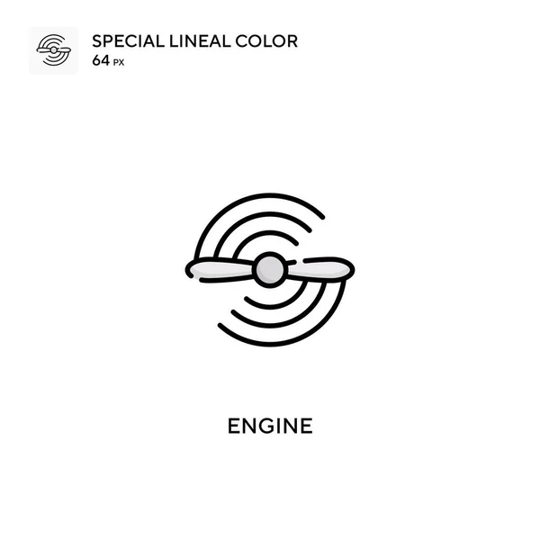Motor Spezielles Lineares Farbvektorsymbol Motorsymbole Für Ihr Geschäftsprojekt — Stockvektor