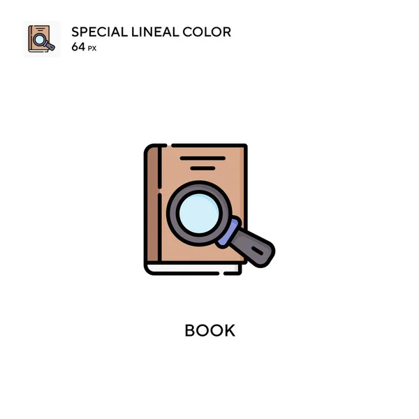 Book Special Lineal Color Vector Icon Ikony Knihy Pro Váš — Stockový vektor