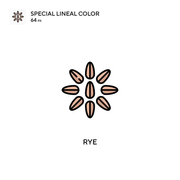 Rye Special Lineal Color Vector Icon 비즈니스 프로젝트를 Rye 아이콘 — 스톡 벡터