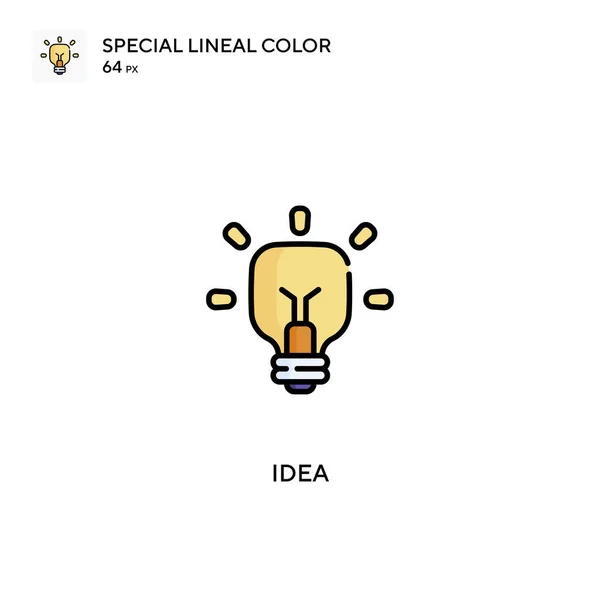 Idea Specjalna Ikona Wektora Koloru Linii Ikony Idei Dla Twojego — Wektor stockowy