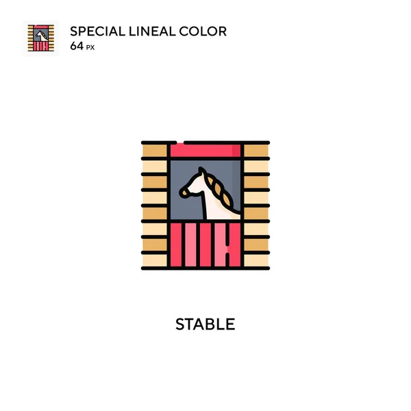 Stable Special Lineal Color Vector Icon Stable Icons Your Business — Stock Vector
