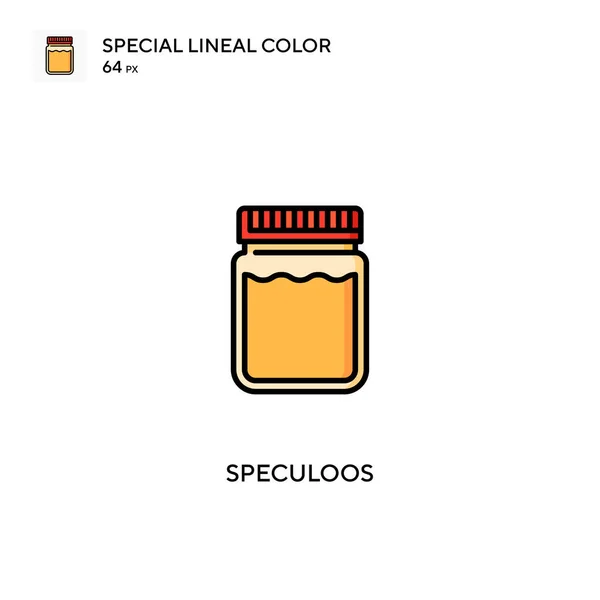 Speculoos Icono Especial Vector Color Lineal Iconos Speculoos Para Proyecto — Vector de stock