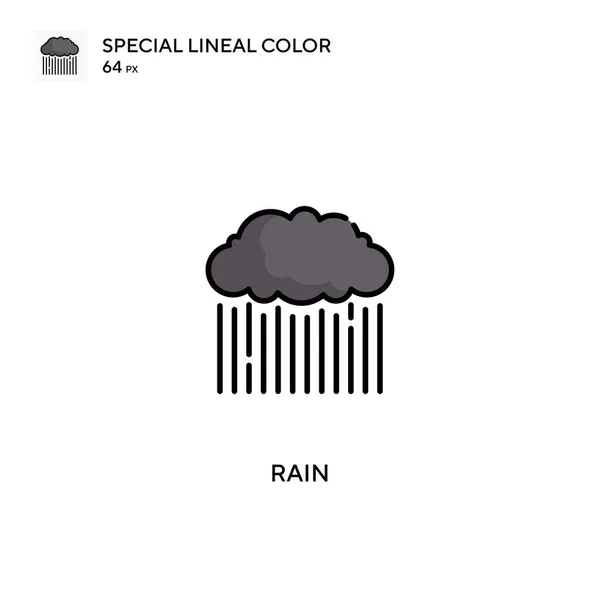 Lluvia Icono Especial Vector Color Lineal Iconos Lluvia Para Proyecto — Vector de stock