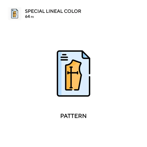Patrón Icono Especial Vector Color Lineal Iconos Patrón Para Proyecto — Vector de stock
