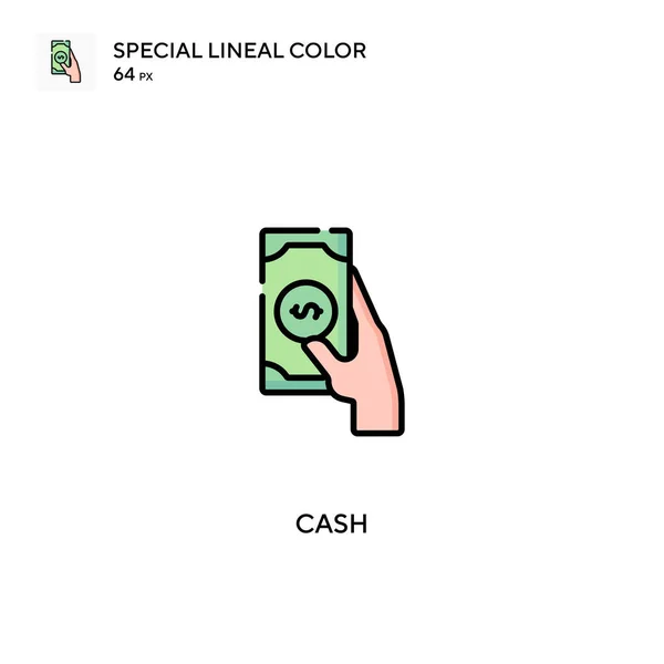 Cash Special Lineal Color Vector Icon Cash Icons Your Business — Stock Vector