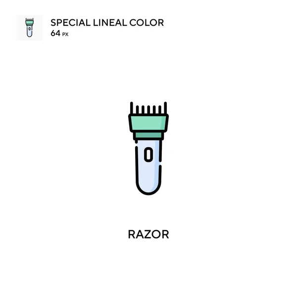 Razor Special Lineal Color Vector Icon Razor Icons Your Business — Stock Vector