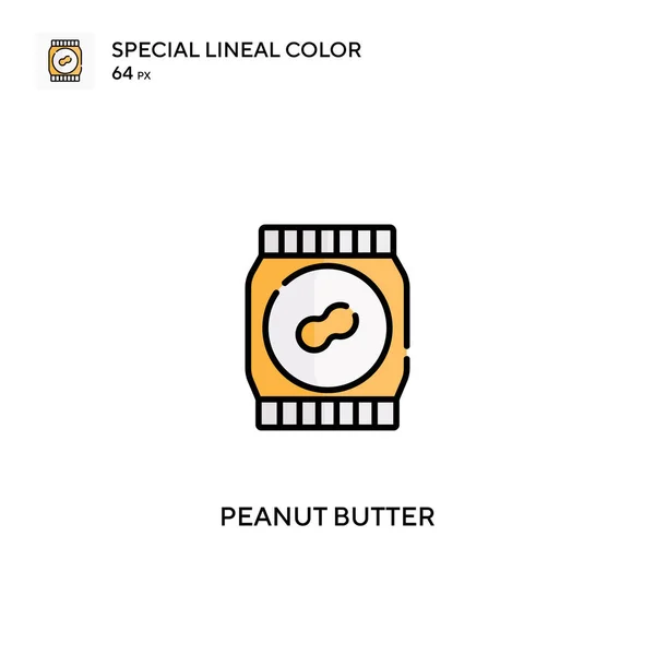 Manteiga Amendoim Ícone Vetorial Cor Linear Especial Ícones Manteiga Amendoim —  Vetores de Stock