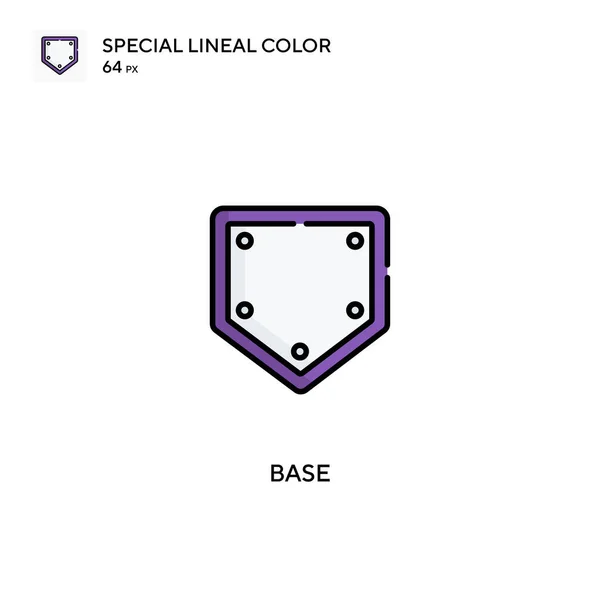 Base Icono Especial Vector Color Lineal Iconos Base Para Proyecto — Vector de stock