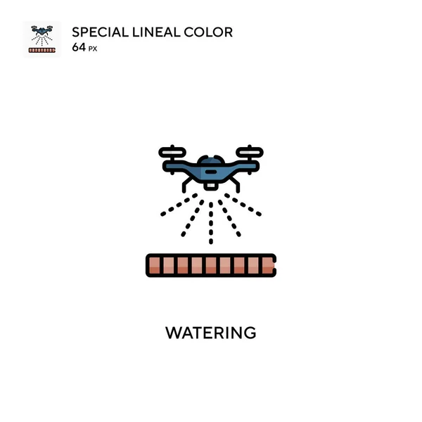 Watering Speciale Lijnkleur Vector Pictogram Watering Iconen Voor Business Project — Stockvector