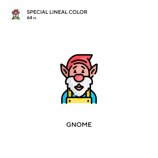 Gnome Спеціальний Лінійний Колір Вектор Значок Піктограми Gnome Вашого Бізнес — стоковий вектор