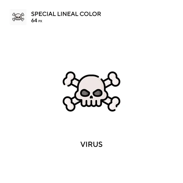 Virus Especial Icono Vector Color Lineal Iconos Virus Para Proyecto — Archivo Imágenes Vectoriales