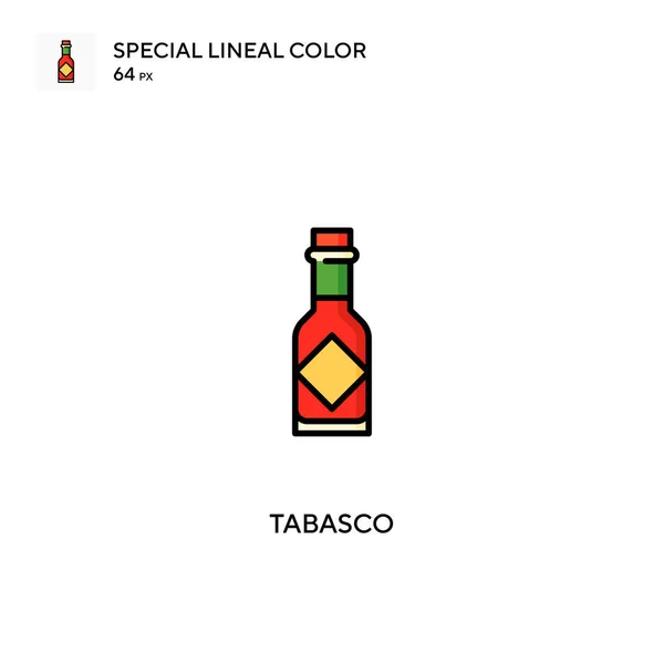 Tabasco Ειδικό Εικονίδιο Διάνυσμα Χρώματος Γραμμής Εικονίδια Tabasco Για Την — Διανυσματικό Αρχείο