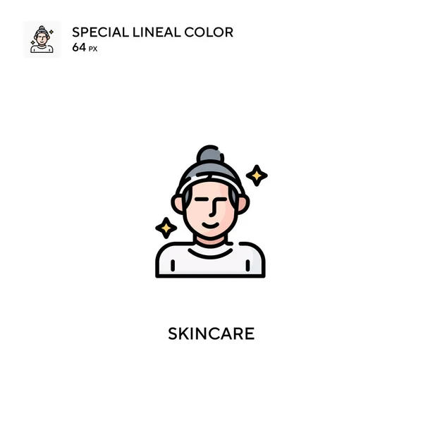 Skincare Különleges Lineáris Szín Vektor Ikon Skincare Ikonok Üzleti Projektjéhez — Stock Vector