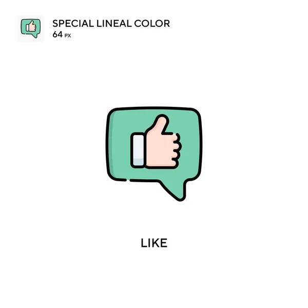 Igual Que Icono Especial Vector Color Lineal Como Iconos Para — Vector de stock