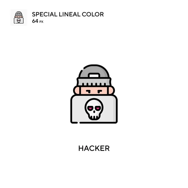 Hacker Speciális Lineáris Szín Vektor Ikon Hacker Ikonok Üzleti Projektjéhez — Stock Vector