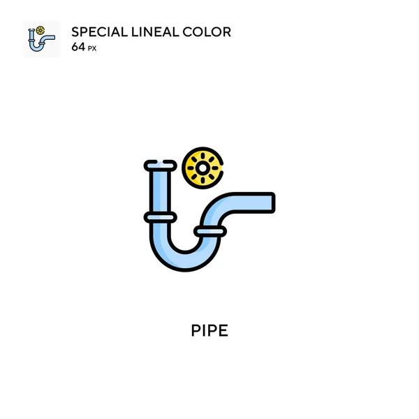 Rohr Spezielles Lineares Farbvektorsymbol Pipe Icons Für Ihr Geschäftsprojekt — Stockvektor