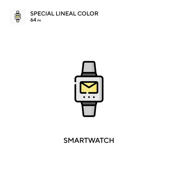 Smartwatch Spezielles Lineares Farbvektorsymbol Smartwatch Symbole Für Ihr Geschäftsprojekt — Stockvektor