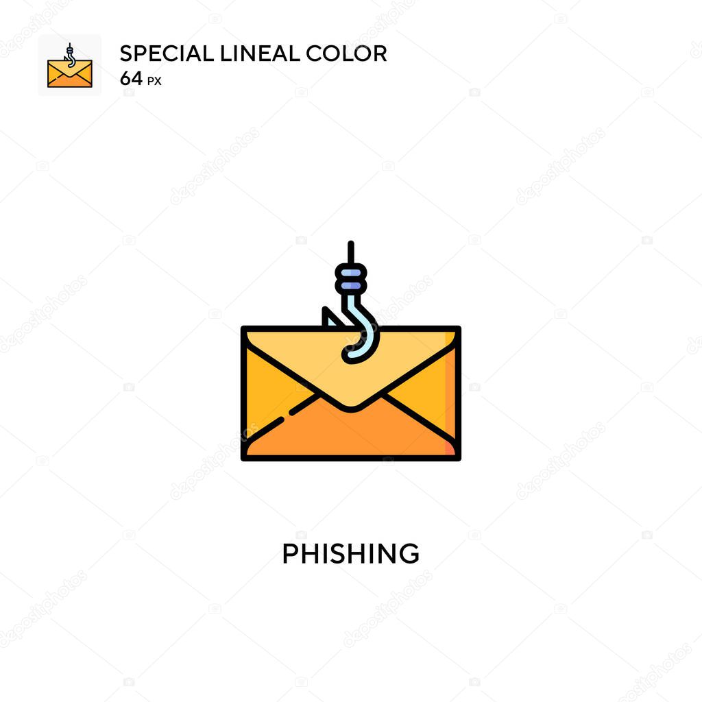 Phishing Special lineal color vector icon. Phishing icons for your business project
