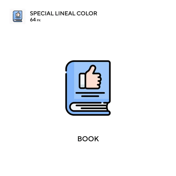 Livre Spécial Lineal Icône Vectorielle Couleur Icônes Livre Pour Votre — Image vectorielle