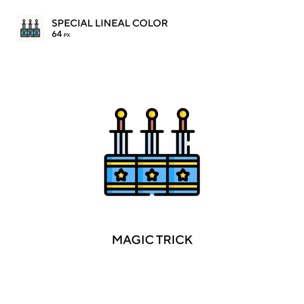 Magic trick Special lineal color vector icon. Magic trick icons for your business project