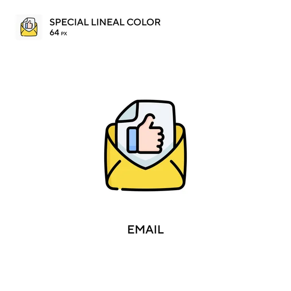 Mail Speciální Lineární Barevný Vektor Ikony Mailové Ikony Pro Váš — Stockový vektor