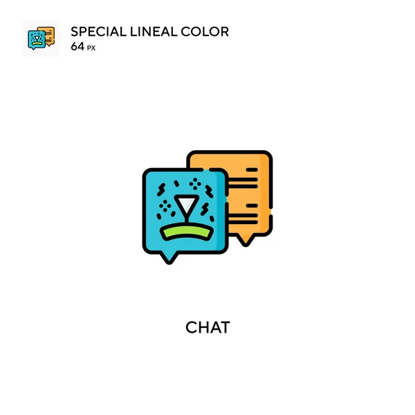 Chat Spezielles Lineares Farbvektorsymbol Chat Symbole Für Ihr Geschäftsprojekt — Stockvektor