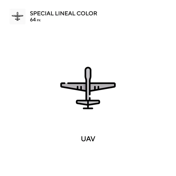 Uav Spezielles Lineares Farbvektorsymbol Uav Symbole Für Ihr Geschäftsprojekt — Stockvektor