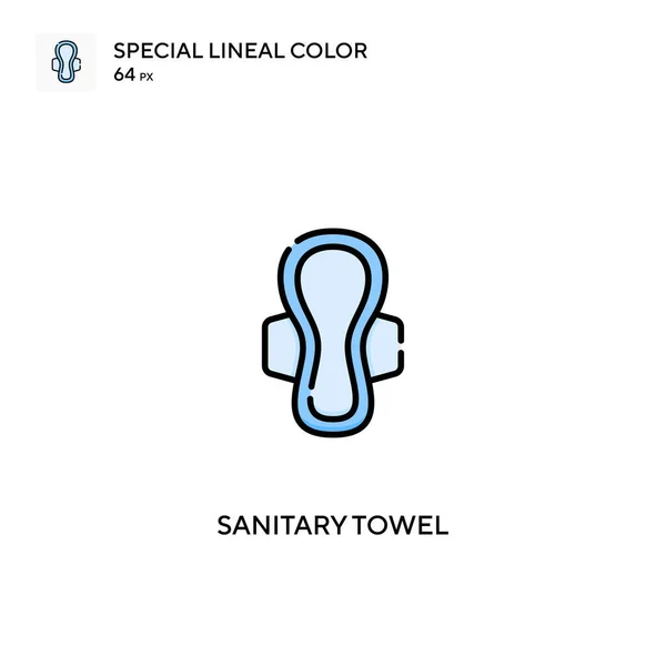 Sanitary Towel Special Lineal Color Vector Icon Sanitary Towel Icons — Stock Vector