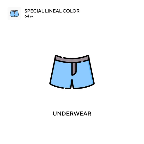 Underwear Special Lineal Color Vector Icon Underwear Icons Your Business — Stock Vector