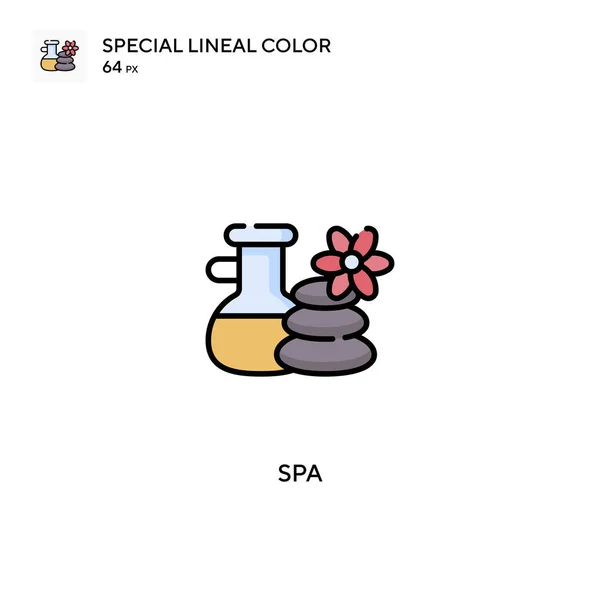 Spa Spezielles Lineares Farbvektorsymbol Spa Symbole Für Ihr Geschäftsprojekt — Stockvektor
