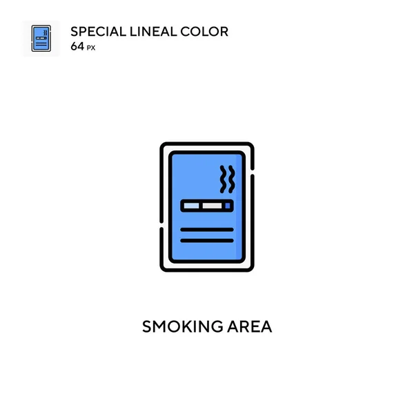 Специальная Цветовая Векторная Иконка Значки Зоны Курения Вашего Бизнес Проекта — стоковый вектор