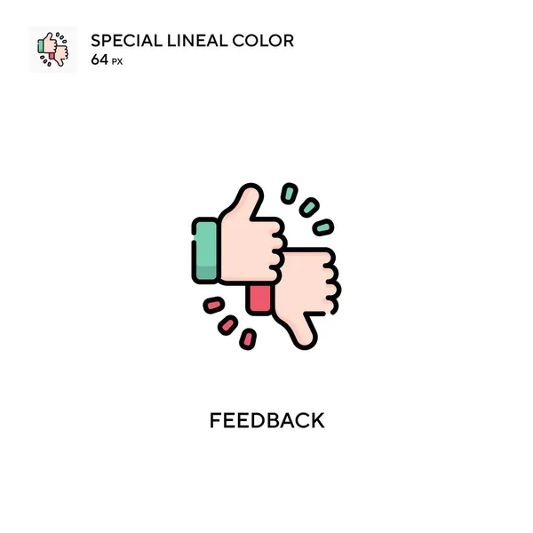 Feedback Spezielles Lineares Farbvektorsymbol Feedback Symbole Für Ihr Geschäftsprojekt — Stockvektor