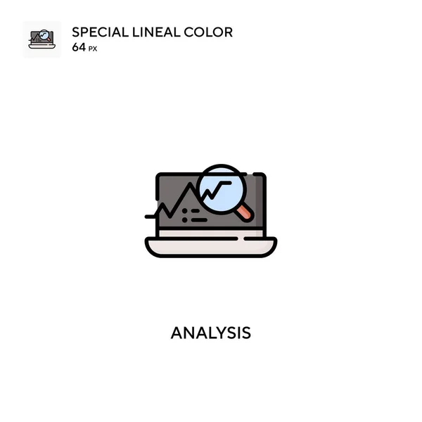 Analyse Spezielles Lineares Farbvektorsymbol Analyse Symbole Für Ihr Geschäftsprojekt — Stockvektor