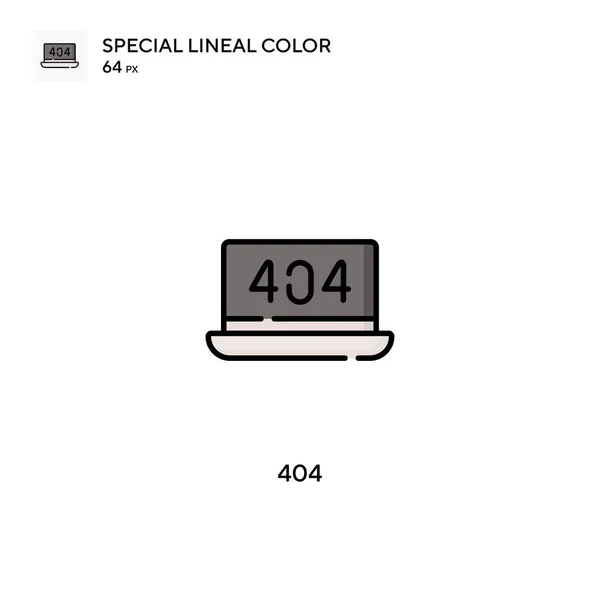 404 Specjalna Ikona Wektora Koloru Linii 404 Ikony Dla Twojego — Wektor stockowy