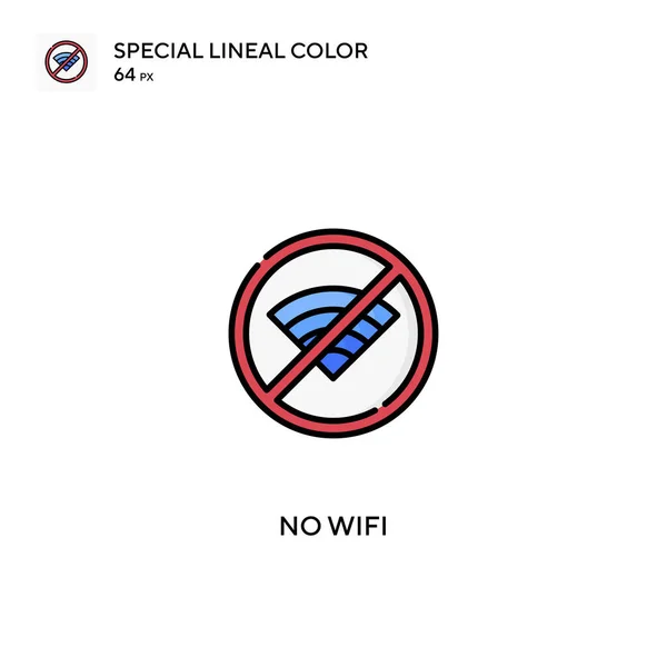 Nincs Wifi Speciális Lineáris Színvektor Ikon Nincs Wifi Ikon Üzleti — Stock Vector