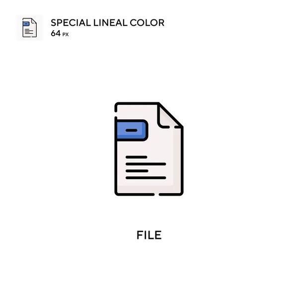 Arkiv Special Linjal Färg Vektor Ikon Filikoner För Ditt Affärsprojekt — Stock vektor
