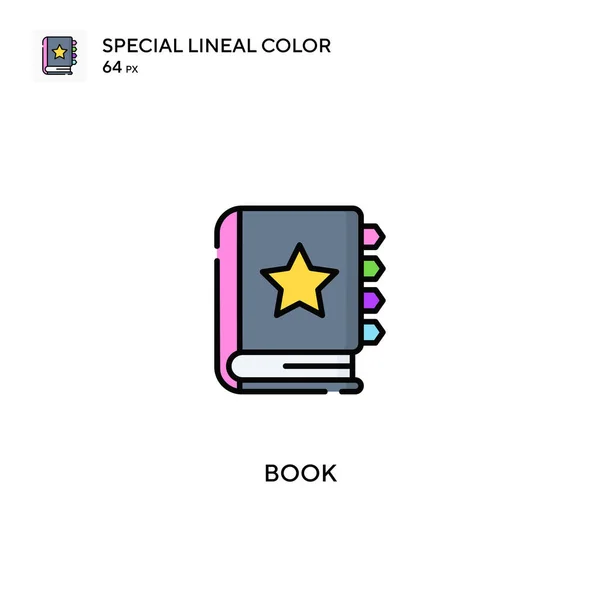 Livre Spécial Lineal Icône Vectorielle Couleur Icônes Livre Pour Votre — Image vectorielle