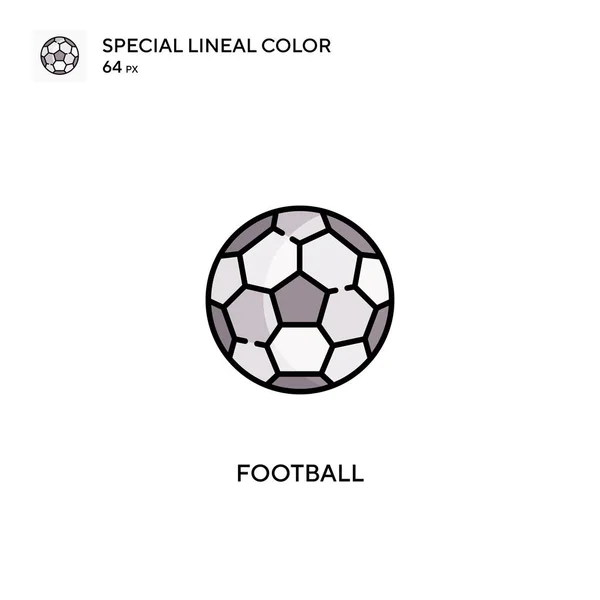 Football Special Lineal Color Vector Icon Football Icons Your Business — Stock Vector