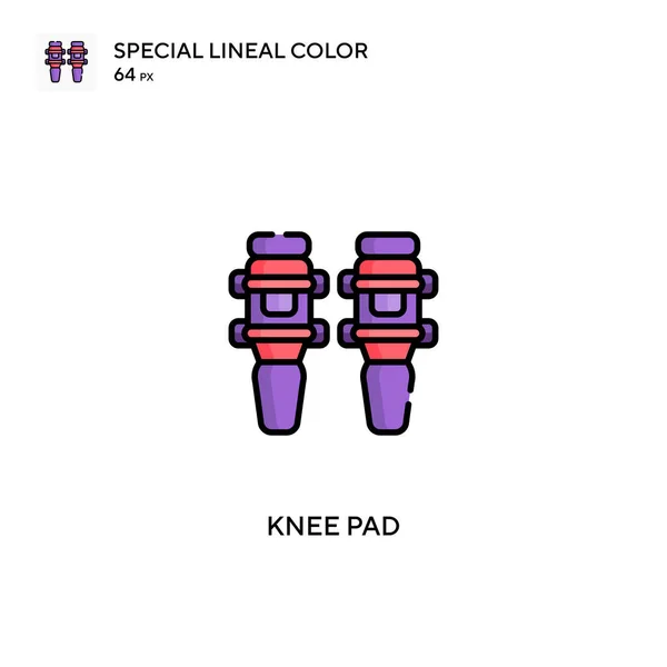 膝パッド特殊線型カラーベクトルアイコン ビジネスプロジェクトの膝パッドアイコン — ストックベクタ