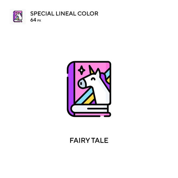 Fairy Tale Special Lineal Color Vector Icon Fairy Tale Icons — Stock Vector