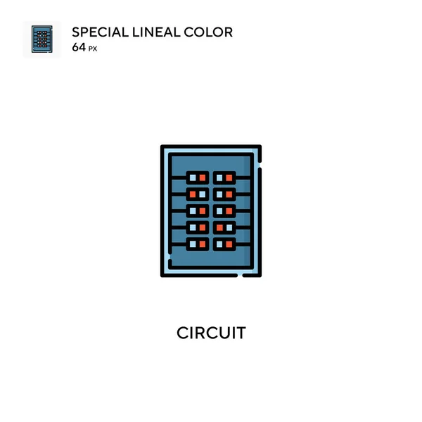 Circuito Icono Especial Vector Color Lineal Iconos Circuitos Para Proyecto — Archivo Imágenes Vectoriales