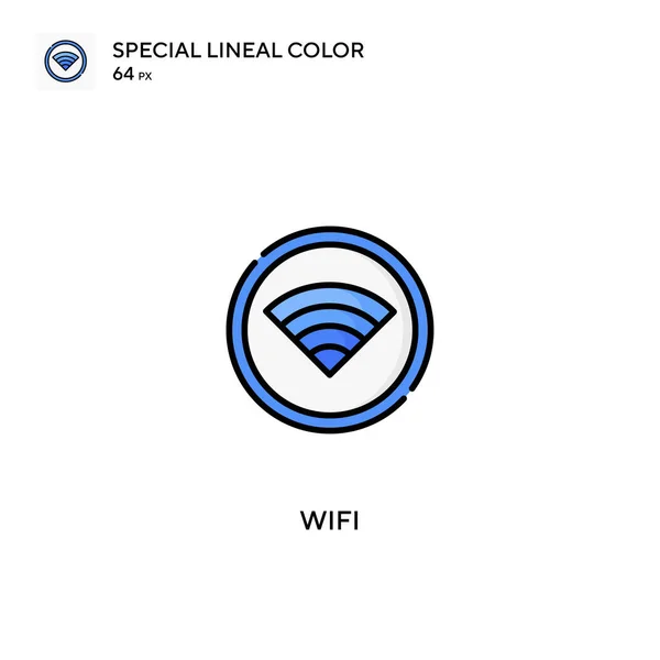 Ícone Vetor Cor Linear Especial Wifi Ícones Para Seu Projeto — Vetor de Stock