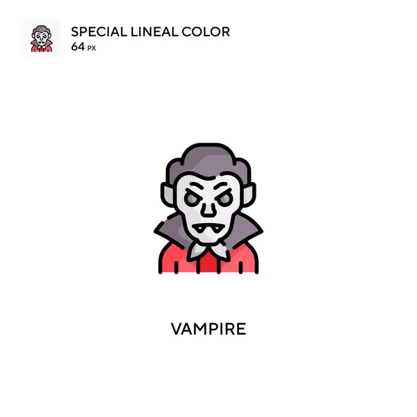 Vampiro Icono Especial Vector Color Lineal Iconos Vampiros Para Proyecto — Archivo Imágenes Vectoriales